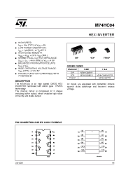 Datasheet M74HC04 manufacturer STMicroelectronics